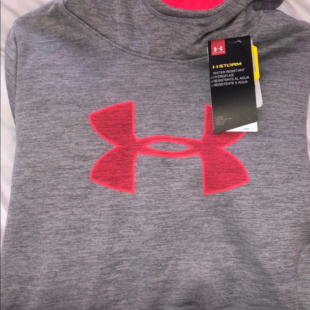 girls under armor hoodie YLG/G